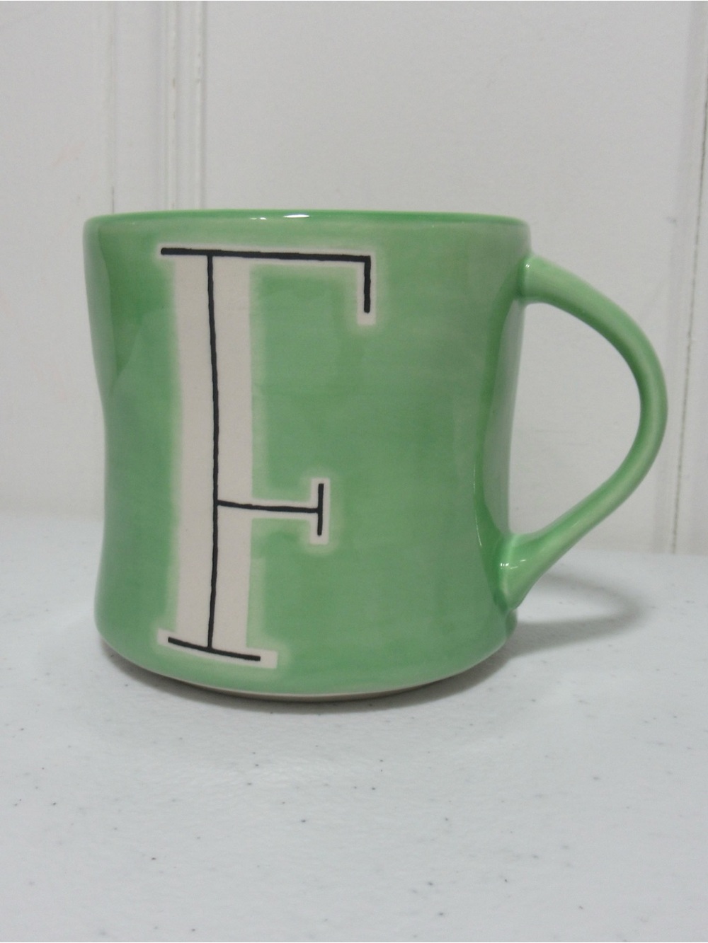 Anthropologie Green Colorway
Monogram Letter “ F “ Coffee Mug